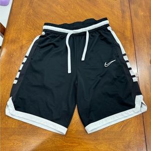 Black and white Nike shorts. Sz M